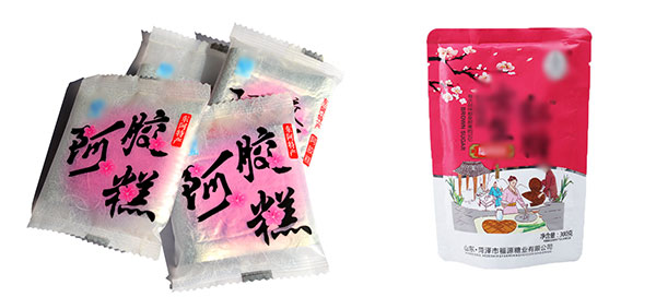 自動阿膠包裝機械樣品展示圖