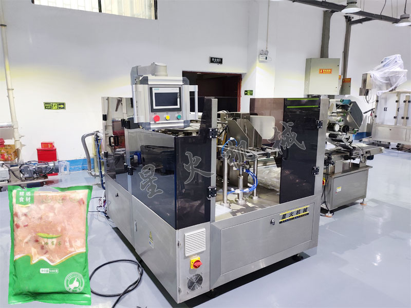 成都給袋式肉片包裝機(jī)實(shí)拍圖